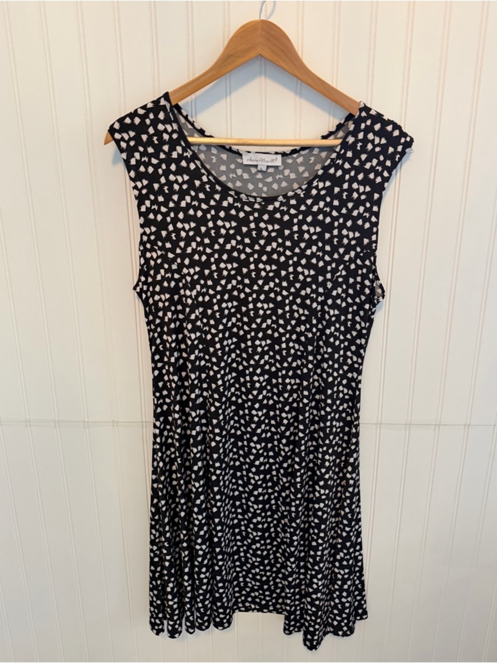 Keren Hart Black and White Patterned Dress